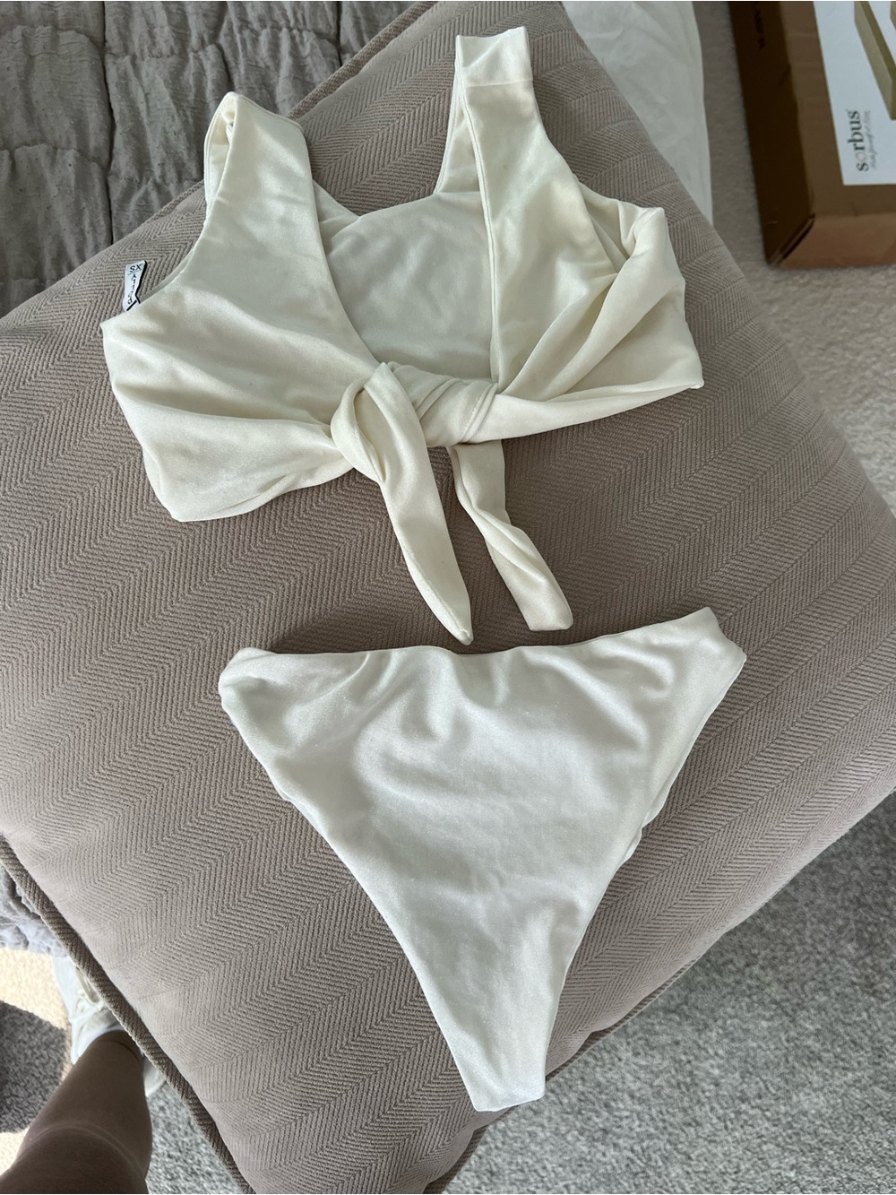 OH POLLY white high waist bikini - women’s XS